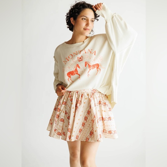Free People Dresses & Skirts - Free People| Gaia Printed Mini Skirt